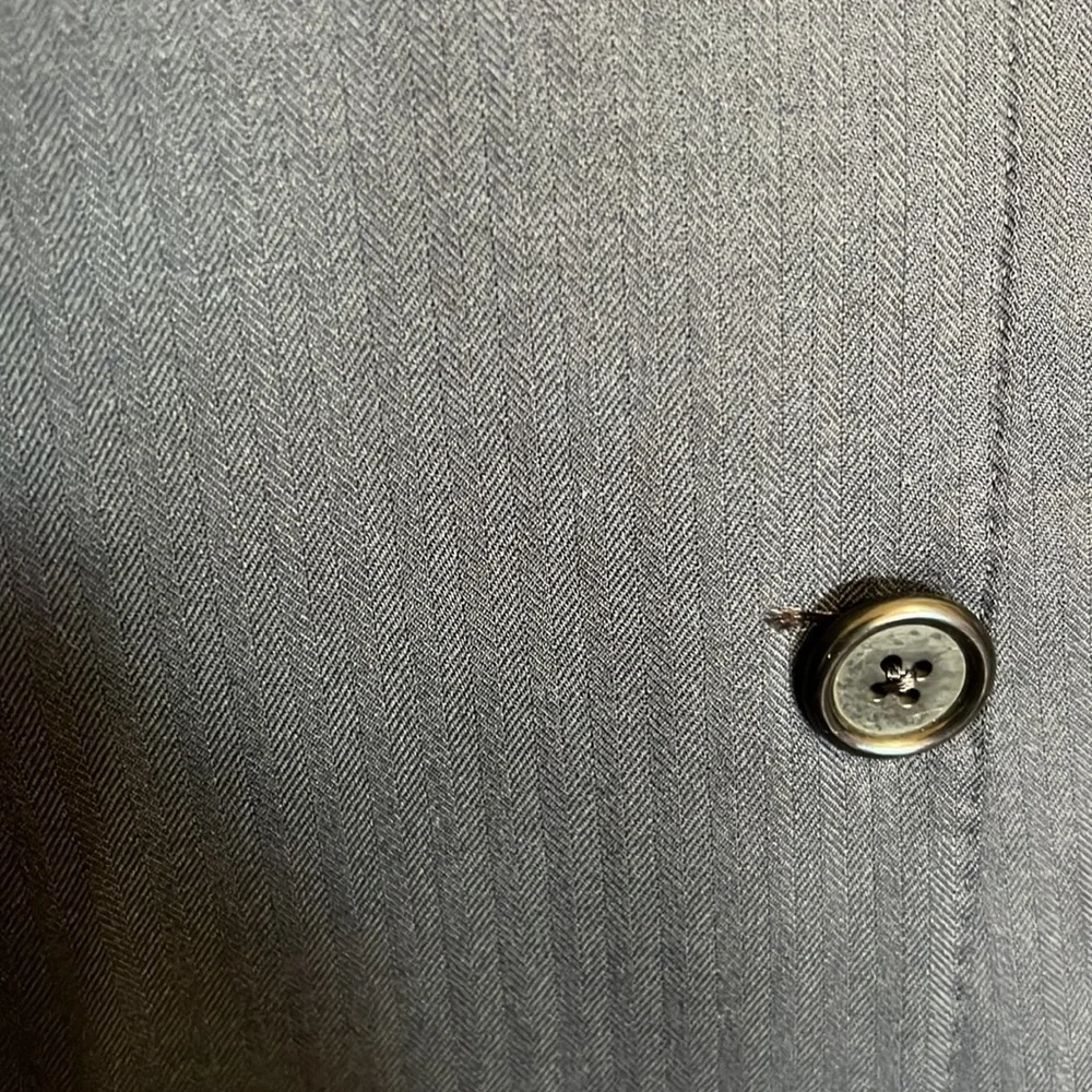 HICKEY FREEMAN Blazer/ suit jacket dark grey with pattern ( photo) excellent - Picture 13 of 13